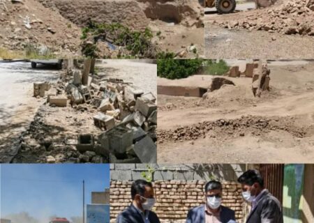 اقدام مشترک شهرداری صفاشهر و دادگستری خرم بید  تخریب اماکن متروکه و مخروبه خطرساز سطح شهر صفاشهر