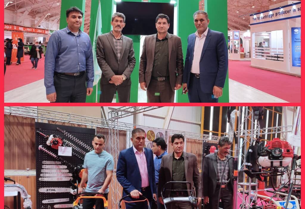 بازدید شهردار به همراه رئیس و اعضای شورای اسلامی شهر قیر از نمایشگاه خدمات شهری در نمایشگاه بین المللی شیراز