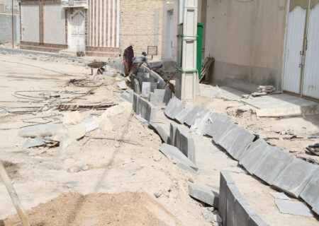 ادامه عملیات پروژه عمرانی کوچه لاله ۱۶ محله کهویه شهر لار – ۸ تیرماه ۱۴۰۱
