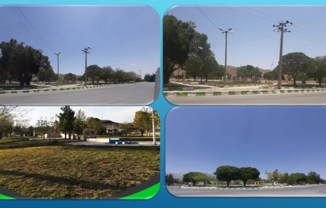 بهسازی فضای سبز میدان معلم جیان شهر بوانات