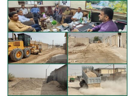 آغاز عملیات بهسازی ۸۰ هزار مترمربع از معابر خاکی شهر اشکنان