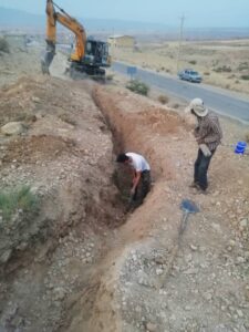 اصلاح شبکه آب رسانی شهر بابامنیر عملیاتی شد ، با مبلغ یک و نیم میلیارد تومان