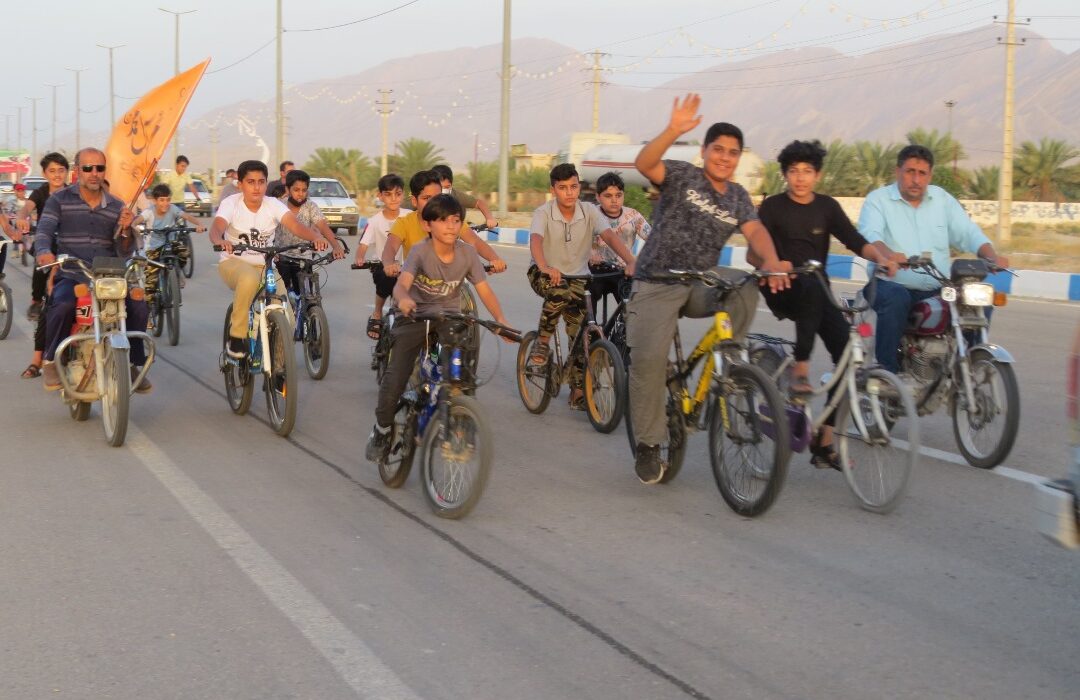 همایش دوچرخه سواری غدیر در شهر لطیفی برگزار شد