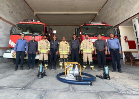 آمادگی کامل واحد آتش نشانی و تیم امداد و نجات شهرداری استهبان