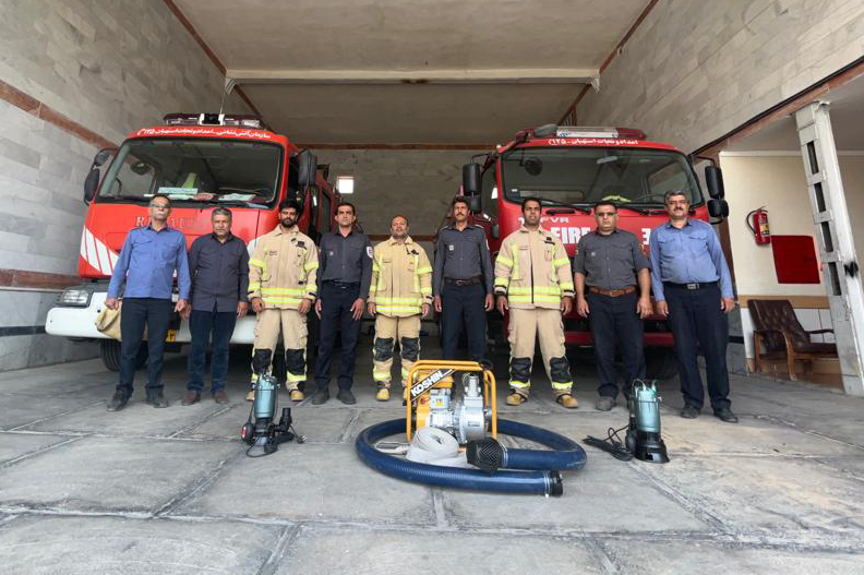 آمادگی کامل واحد آتش نشانی و تیم امداد و نجات شهرداری استهبان