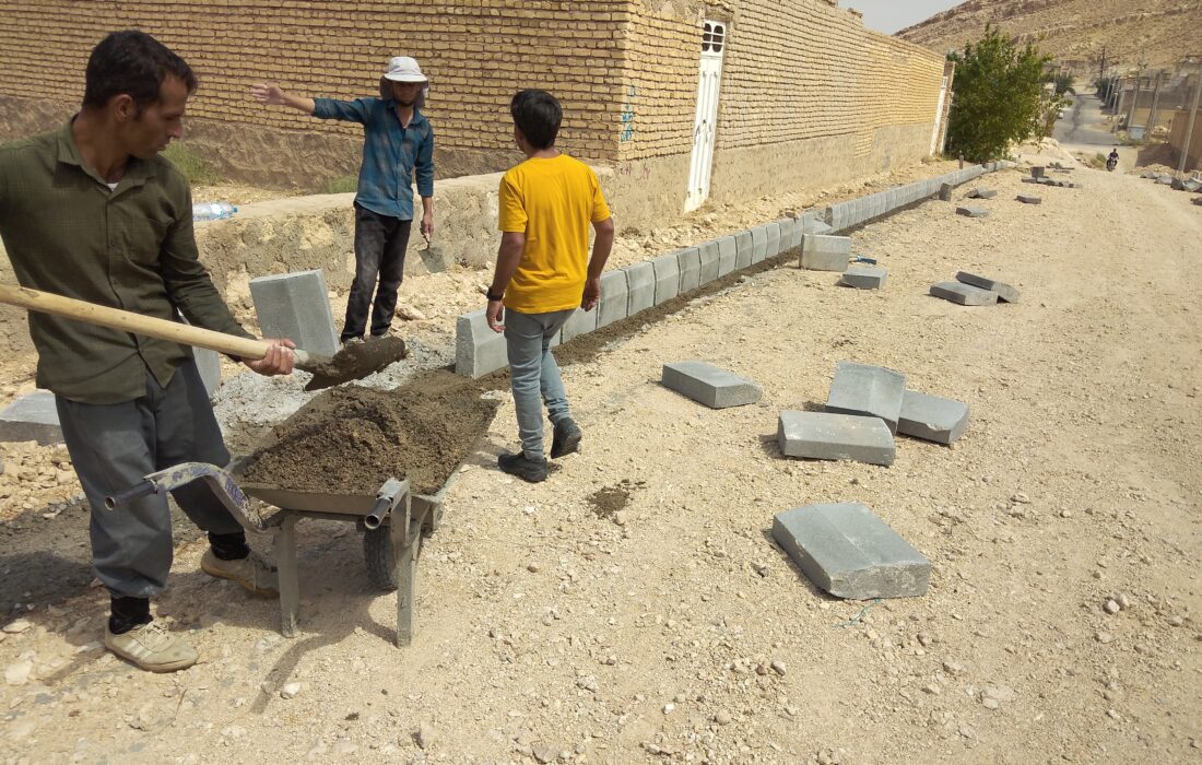 فاز دوم عملیات لبه گذاری، زیرسازی و آسفالت محله جمال آباد شهر خور