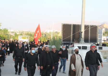 مراسم پیاده روی عزاداران اربعین حسینی در شهر لار برگزار شد