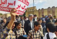 حضور استاندار فارس در مراسم راهپیمایی ۱۳ آبان / گزارش تصویری