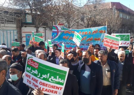 حضور با شکوه مردم سیدان در راهپیمایی ۲۲ بهمن