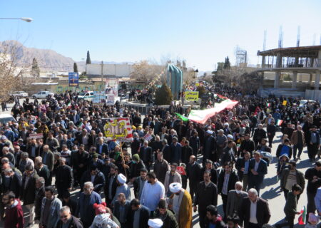 برگزاری مراسم با شکوه راهپیمایی ۲۲ بهمن در استهبان