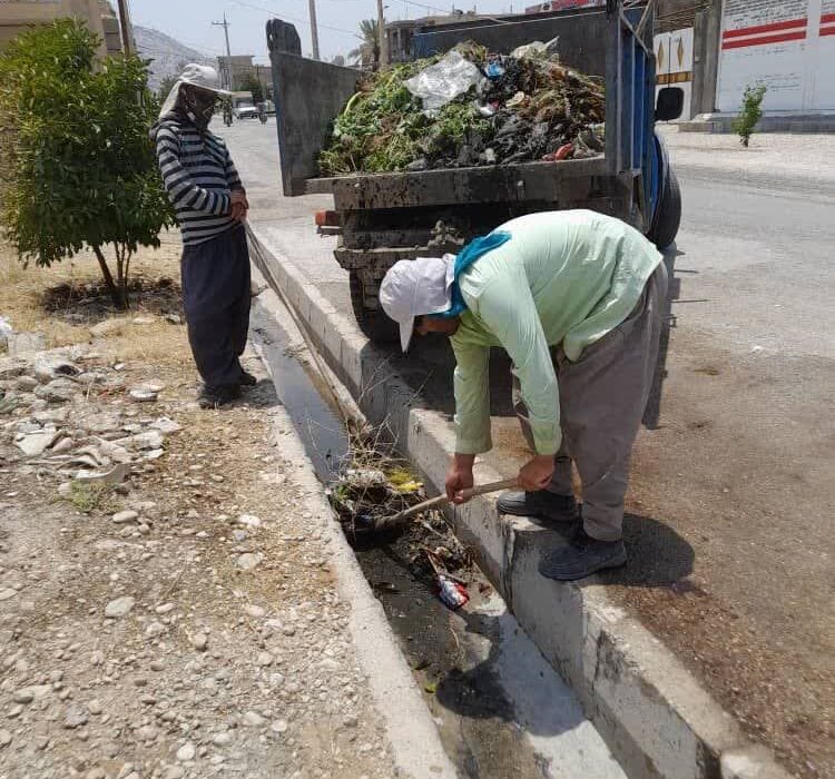 گزارش تصویری از فعالیت های روزانه خدمات شهری شهرداری خومه زار