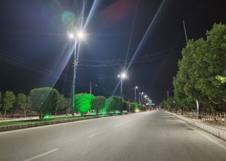 پروژه اصلاح روشنایی معابر پر تردد شهر لطیفی کلید خورد/ تعویض لامپ های گازی با لامپ های LED