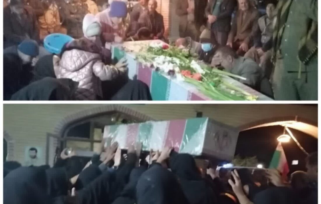 استقبال پر شور مردم و مسئولین از شهید گمنام در شهر دوزه