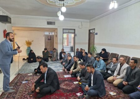 برگزاری مراسم پر فیض زیارت عاشورا در شهرداری استهبان