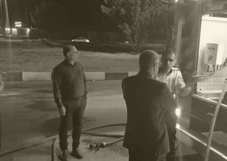 شهردار لار سرعت عمل و توان عملیاتی آتش نشانان را محک زد