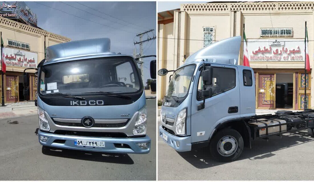 تحویل یک دستگاه «کامیونت ۶ تن آرنا پلاس» به شهرداری لطیفی