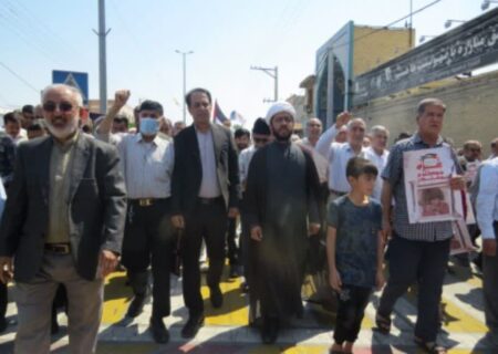 برگزاری راهپیمایی روز جهانی قدس در شهر لطیفی