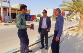 عملیات اجرایی بهسازی و زیبا سازی رفیوژ بلوار امام علی(ع) شهر لطیفی کلید خورد