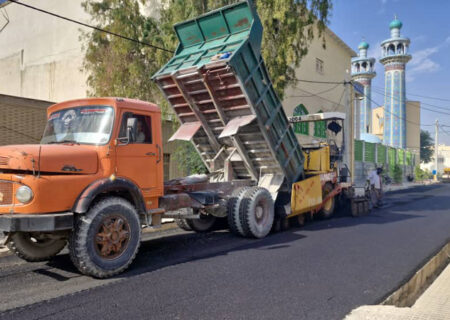 قطار بهسازی معابر شهری لار بدون توقف