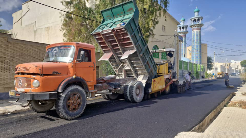 قطار بهسازی معابر شهری لار بدون توقف