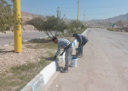 فرچه رنگ بر چهره شهر