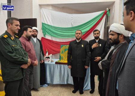 شهرداری جویم/حضور شهردار در مراسم استقبال از خادمان و پرچم مقدس رضوی/اردیبهشت ۱۴۰۴