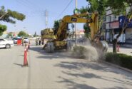 مرودشت -آغاز عملیات بهسازی بلوار خیابان مدرس مرودشت با هدف بهبود زیرساخت‌ها و زیباسازی محیط شهری