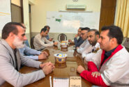 در هفته صلیب سرخ و هلال احمر آتش نشانان لارستان به دیدار امدادگران رفتند