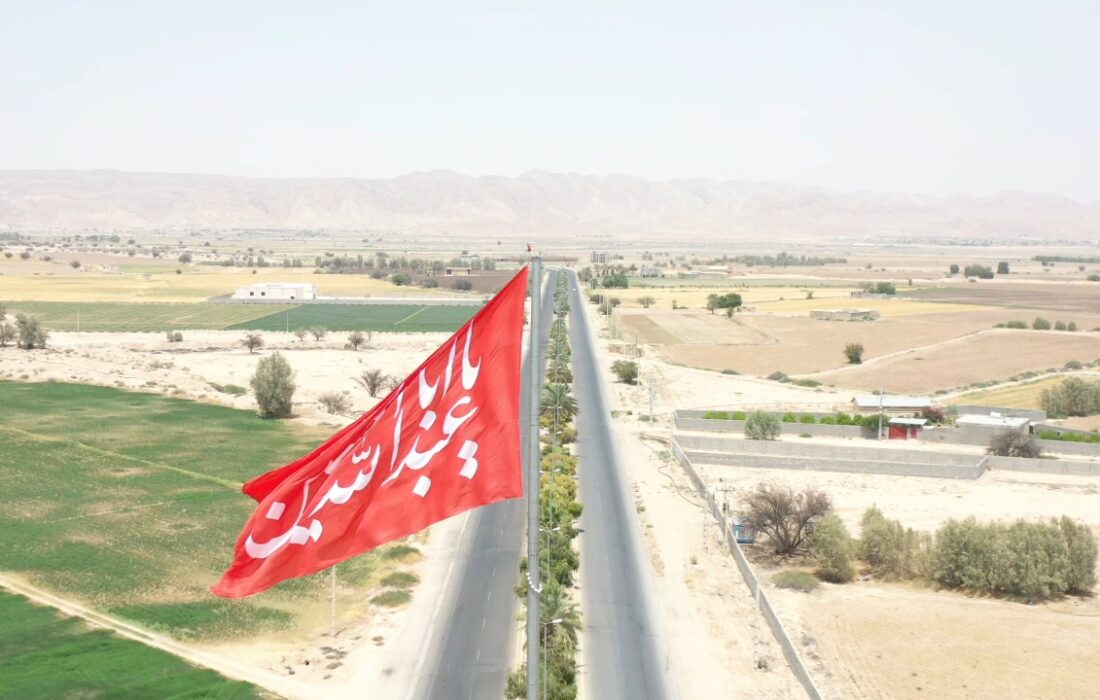 شهرداری جویم/اهتزاز پرچم سرخ حسینی/تیرماه ۱۴۰۴