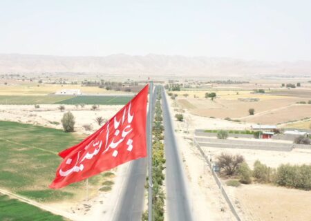 شهرداری جویم/اهتزاز پرچم سرخ حسینی/تیرماه ۱۴۰۴