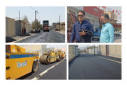 عمیات آسفالت خیابان های ۲۰ البرز/ ۱۳ آزادی/ ۱۱ شهید مطهری