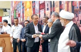 تجلیل از علی اصغر علی پور شهردار و کارشناسان دفتر فنی شهرداری لطیفی