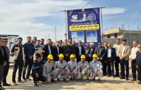 شهرداری جویم/حضور شهردار و شورای اسلامی شهر در افتتاحیه برق رسانی مسکن ملی/۲۶ آبان ۱۴۰۴