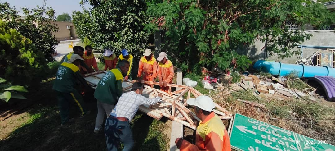 شهرداری جویم/فعالیت واحد خدماتی و فضای سبز/نیمه اول آبان ماه ۱۴۰۴