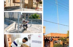 نصب دکل مهاری بیسیم ۱۸ متری و خرید بیسیم دیجیتال ایستگاه آتش‌نشانی شهرداری لطیفی