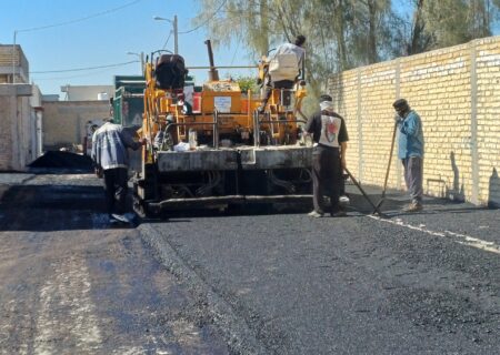 🔻در ادامه بهسازی معابر شهری لطیفی؛ آسفالت خیابان ۱۶ نبوت تکمیل شد