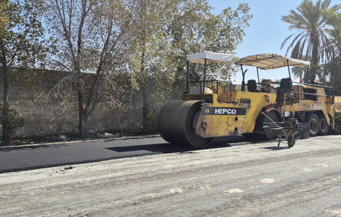 شهرداری جویم/زیرسازی/قیرپاشی/آسفالت/بهمن ماه ۱۴۰۴