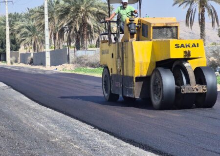 شهرداری جویم/آسفالت خیابان بسیج/۲۶ بهمن ماه ۱۴۰۴