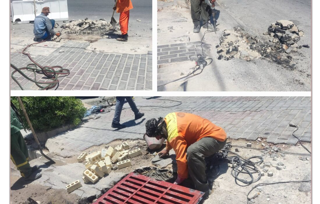 🛣️ اجرای مجموعه‌ای از عملیات نگهداری و بهسازی معابر سطح شهر لطیفی