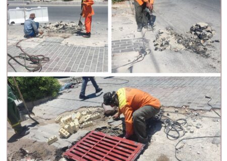 🛣️ اجرای مجموعه‌ای از عملیات نگهداری و بهسازی معابر سطح شهر لطیفی