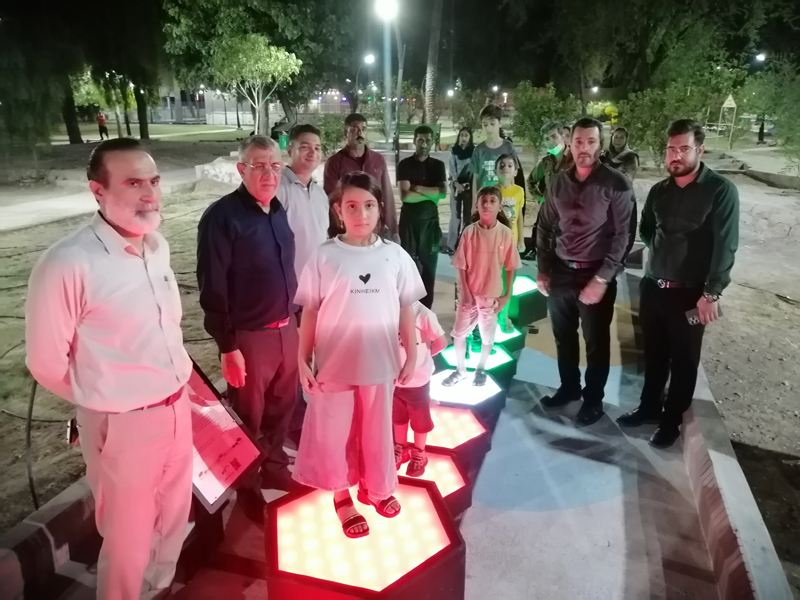 دستگاه بازی تعاملی و رقابتی «کندو» در باغ ملی لار افتتاح شد