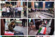 فضا سازی و غبار روبی قبور شهدای شهر لطیفی